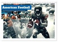 Produktbild: American Football - Durch KI-Technologie zum Leben erweckte Momente (Wandkalender 2026 DIN A4 quer), CALVENDO Monatskalender