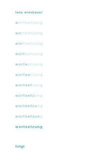Produktbild: Wortsetzung folgt