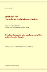 Bild vom Artikel Jahrbuch für christliche Sozialwissenschaften / Jahrbuch für Christliche Sozialwissenschaft, Band 63/2022 vom Autor 