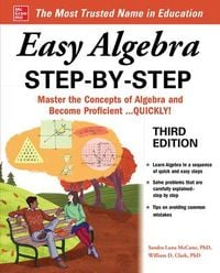 Produktbild: Easy Algebra Step-By-Step, Third Edition