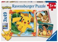 Produktbild: Kinderpuzzle 3x49 Teile - Pok&eacute;mon - Pok&eacute;mon