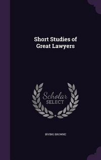 Produktbild: Short Studies of Great Lawyers
