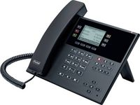 Produktbild: Auerswald COMfortel D-210 Schnurgebundenes Telefon, VoIP Freisprechen, Headsetanschluss, Optische Anrufsignalisierung, PoE Grafik-Display Schwarz