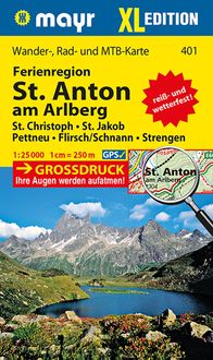 Bild vom Artikel Mayr Wanderkarte Ferienregion St. Anton am Arlberg XL 1:25.000 vom Autor Kompass-Karten GmbH
