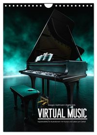 Produktbild: VIRTUAL MUSIC - Musikinstrumente in Hyperrealistischen Illustrationen (Wandkalender 2027 DIN A4 hoch), CALVENDO Monatskalender