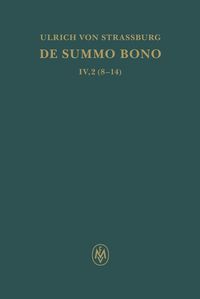 Produktbild: De summo bono, liber IV, tractatus 2,8-14