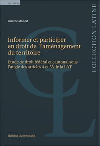 Produktbild: Informer et participer en droit de l&rsquo;am&eacute;nagement du territoire