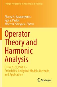 Produktbild: Operator Theory and Harmonic Analysis