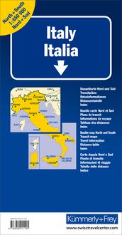 Strassenkarte Italien 1:650 000, Nord + Süd