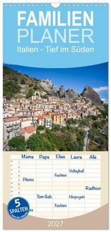 Produktbild: Familienplaner 2027 - Italien - Tief im S&uuml;den mit 5 Spalten (Wandkalender, 21 x 45 cm) CALVENDO