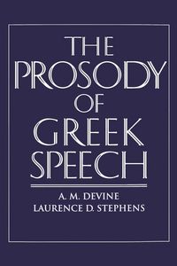 Produktbild: The Prosody of Greek Speech
