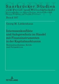 Produktbild: Interessenkonflikte und Anlegerschutz im Handel mit Finanzinstrumenten in der Kapitalmarktunion