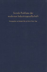 Produktbild: Soziale Probleme der modernen Industriegesellschaft.