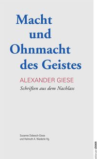 Produktbild: Macht und Ohnmacht des Geistes