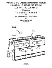 Produktbild: Volume 2 of 2 Engine Maintenance Manual LD 465-1 / LD 465-1C / LT 465-1C LDS-465-1A / LDS 465-2 Engines TM 9-2815-210-34-2-2