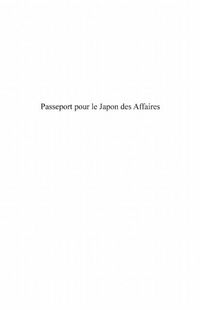 Produktbild: Passeport pour le Japon des affaires