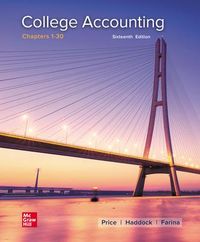 Produktbild: Price, J: Loose Leaf for College Accounting Chapters 1-30