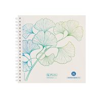 Bild vom Artikel Herlitz Spiralblock 14,8x14,8cm 100 Blatt punktiert GREENline Ginkgo vom Autor 