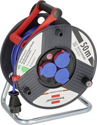 Produktbild: Brennenstuhl 1209830 Kabeltrommel 50m Blau Schutzkontakt-Stecker
