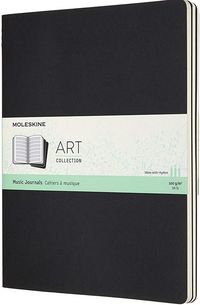 Produktbild: Moleskine Musik-Cahier Notizhefte XL, 3er Set, Schwarz
