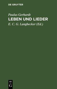 Produktbild: Leben und Lieder