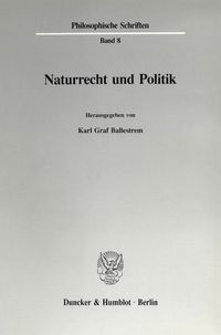 Produktbild: Naturrecht und Politik.