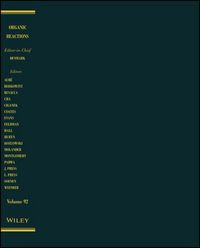 Produktbild: Organic Reactions, Volume 92