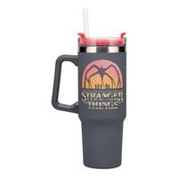 Produktbild: Stranger Things 900ml Trinkflasche mit Strohhalm