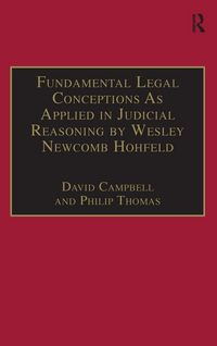 Produktbild: Fundamental Legal Conceptions As Applied in Judicial Reasoning by Wesley Newcomb Hohfeld