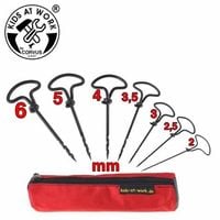 Produktbild: Corvus A600369 - Kids-at-Work, Holzbohrer-Set, 7 St&uuml;ck mit Tasche, Profiqualit&auml;t