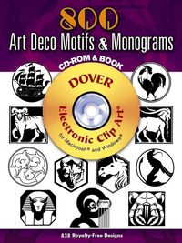 Produktbild: 800 Art Deco Motifs Mo-W/cdrom