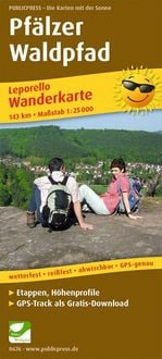 Produktbild: Publicpress Leporello Wanderkarte Pf&auml;lzer Waldpfad 1:25.000