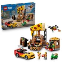 Produktbild: LEGO City 60496 Pizza-Liefererlebnis mit Fahrzeugen, Spielzeug-Pizzeria, Spielset f&uuml;r Kinder