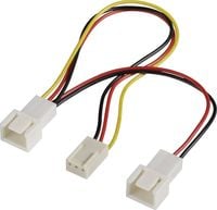 Bild vom Artikel PC-Lüfter Y-Kabel [2x PC-Lüfter Stecker 3pol. - 1x PC-Lüfter Buchse 3pol.] 0.15 m Schwarz, Rot, Gelb Akasa vom Autor 