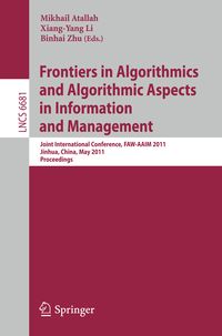 Produktbild: Frontiers in Algorithmics and Algorithmic Aspects in Information and Management