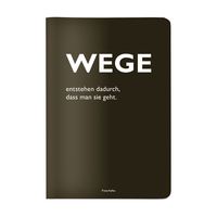Bild vom Artikel Heft A5 kariert, "Wege entstehen dadurch, dass man sie geht." (Franz Kafka) vom Autor 