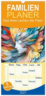 Produktbild: Familienplaner 2027 - Das leise Lachen der Feen mit 5 Spalten (Wandkalender, 21 x 45 cm) CALVENDO