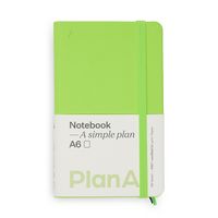 Produktbild Notizbuch A6 Hardcover Kiwi Green Blanko, 192 Seiten