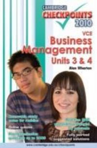 Produktbild: Cambridge Checkpoints VCE Business Management Units 3 and 4