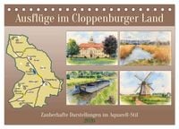 Produktbild: Ausfl&uuml;ge im Cloppenburger Land (Tischkalender 2026 DIN A5 quer), CALVENDO Monatskalender