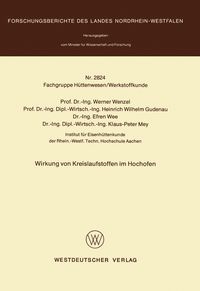 Produktbild: Wirkung von Kreislaufstoffen im Hochofen