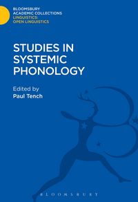 Produktbild: Studies in Systemic Phonology