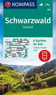 Bild vom Artikel KOMPASS Wanderkarten-Set 888 Schwarzwald Gesamt (4 Karten) 1:50.000 vom Autor Kompass-Karten GmbH