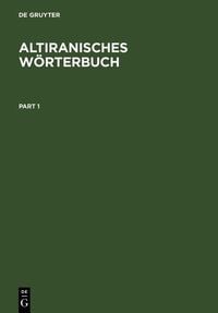 Produktbild: Altiranisches W&ouml;rterbuch