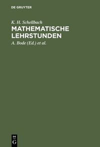 Produktbild: Mathematische Lehrstunden