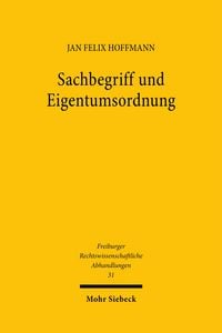 Produktbild: Sachbegriff und Eigentumsordnung