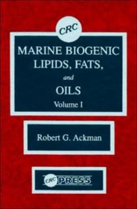 Produktbild: Ackman, R: Marine Biogenic Lipids, Fats & Oils, Volume I