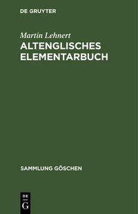 Produktbild: Altenglisches Elementarbuch