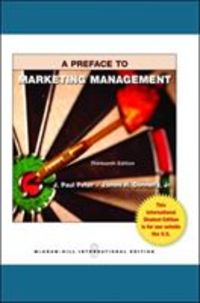 Produktbild: Preface to Marketing Management
