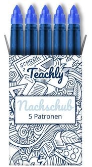 Produktbild: Teachly Nachschub Patrone 5er Set Blau